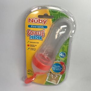 Brand New Nuby Squeeze Feeder Silicone Feeding Bottle